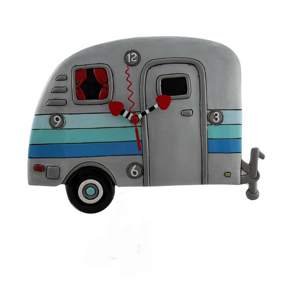 Allen Designs Happy Campers Whimsical Wall Clock